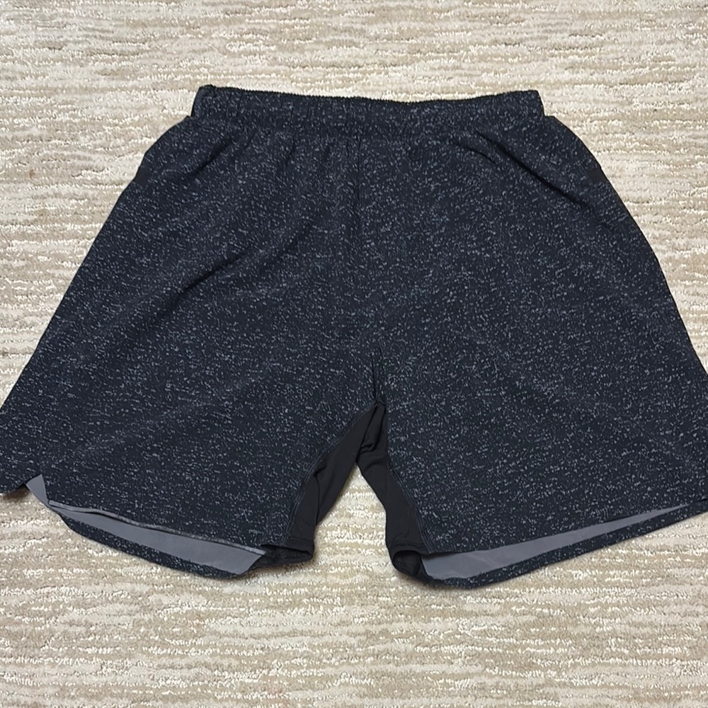 LULULEMON Small 7” Black Athletic Shorts with Elastic Waist